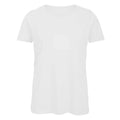 Blanc - Front - B&C - T-Shirt en coton bio - Femme