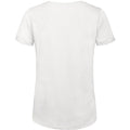Blanc - Back - B&C - T-Shirt en coton bio - Femme
