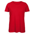 Rouge - Front - B&C - T-Shirt en coton bio - Femme