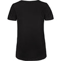 Noir - Back - B&C Favourite - T-Shirt en coton bio à  col V - Femme