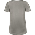 Gris clair - Back - B&C Favourite - T-Shirt en coton bio à  col V - Femme