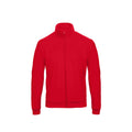 Rouge - Front - B&C ID.206 50-50 - Veste Sweat-shirt - Adulte Unisexe