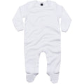 Blanc - Front - Babybugz - Body pyjama en coton biologique - Bébé unisexe