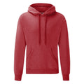 Rouge chiné - Front - Fruit Of The Loom - Sweat à capuche - Homme