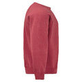 Rouge chiné - Side - Fruit Of The Loom - Sweat - Homme