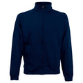 Bleu marine foncé - Front - Fruit Of The Loom - Sweatshirt à fermeture zippée - Homme