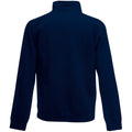 Bleu marine foncé - Back - Fruit Of The Loom - Sweatshirt à fermeture zippée - Homme