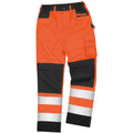 Orange haute visibilité - Back - Result Safeguard - Pantalon cargo haute visibilité - Adulte unisexe