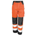 Orange haute visibilité - Front - Result Safeguard - Pantalon cargo haute visibilité - Adulte unisexe