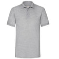 Gris - Front - Fruit Of The Loom 65-35 - Polo à manches courtes - Homme