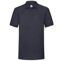 Bleu marine profond - Front - Fruit Of The Loom 65-35 - Polo à manches courtes - Homme