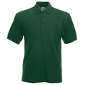 Vert bouteille - Front - Fruit Of The Loom 65-35 - Polo à manches courtes - Homme