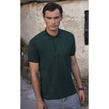 Vert bouteille - Side - Fruit Of The Loom 65-35 - Polo à manches courtes - Homme