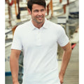 Blanc - Back - Fruit Of The Loom 65-35 - Polo à manches courtes - Homme