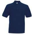Bleu marine - Front - Fruit Of The Loom 65-35 - Polo à manches courtes - Homme
