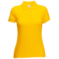 Jaune - Front - Fruit Of The Loom - Polo manches courtes - Femme