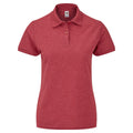 Rouge chiné - Front - Fruit Of The Loom - Polo manches courtes - Femme