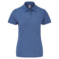 Bleu roi chiné - Front - Fruit Of The Loom - Polo manches courtes - Femme