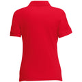 Rouge - Back - Fruit Of The Loom - Polo manches courtes - Femme