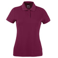 Bordeaux - Front - Fruit Of The Loom - Polo manches courtes - Femme