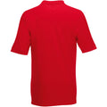 Rouge - Back - Polo à manches courtes Fruit Of The Loom pour homme