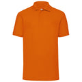 Orange - Front - Polo à manches courtes Fruit Of The Loom pour homme