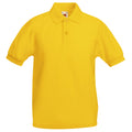 Jaune - Front - Fruit Of The Loom - Polo manches courtes - Unisexe