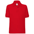Rouge - Front - Fruit Of The Loom - Polo manches courtes - Unisexe