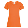 Orange vif - Front - T-shirt à manches courtes - Femme