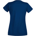 Bleu airforce - Back - T-shirt à manches courtes - Femme