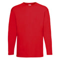 Rouge vif - Front - T-shirt à manches longues - Homme