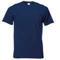 Bleu marine - Front - T-shirt à manches courtes - Homme
