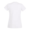 Blanc - Back - T-shirt à col V et manches courtes - Femme