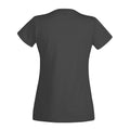 Noir - Back - T-shirt à col V et manches courtes - Femme