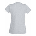 Gris marne - Back - T-shirt à col V et manches courtes - Femme