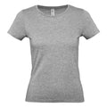 Gris chiné - Front - B&C - T-shirt - Femme