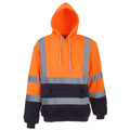 Orange haute visibilité - Side - Yoko - Sweatshirt à capuche haute visibilité