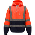 Orange haute visibilité - Front - Yoko - Sweatshirt à capuche haute visibilité