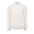 Blanc - Front - B&C - Polo manches longues - Hommes