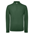 Vert - Front - B&C - Polo manches longues - Hommes