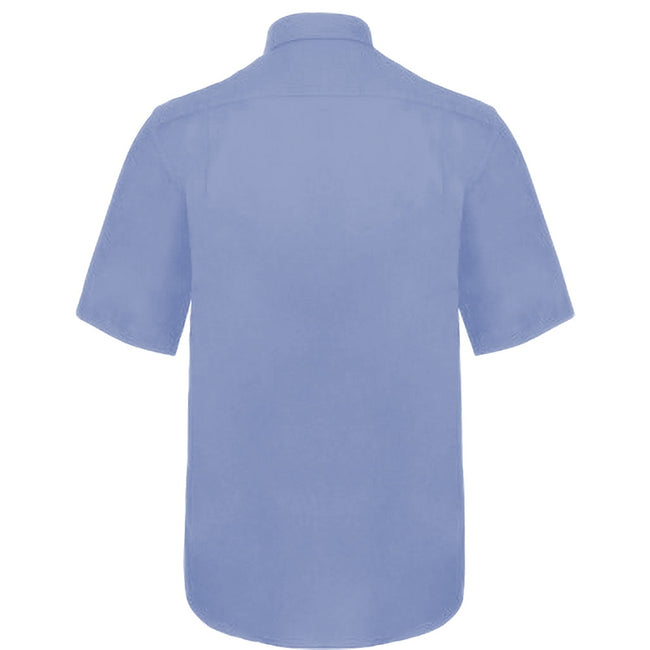 Bleu clair - Back - Chemise à manches courtes Fruit Of The Loom pour homme