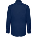 Bleu marine - Back - Chemise à manches longues Fruit Of The Loom pour homme