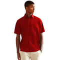 Rouge - Lifestyle - Chemise à manches courtes en popeline Fruit Of The Loom pour homme