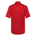Rouge - Back - Chemise à manches courtes en popeline Fruit Of The Loom pour homme