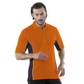 Orange-Gris-Blanc - Back - Gamegear - Polo à manches courtes - Homme