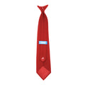 Rouge - Back - Cravate à clipser Yoko (Lot de 4)