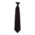 Noir - Front - Cravate à clipser Yoko (Lot de 4)