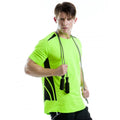Vert citron fluo-Noir - Back - Polo à manches courtes Gamegear® Cooltex pour homme