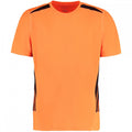 Orange fluo-Noir - Front - Polo à manches courtes Gamegear® Cooltex pour homme
