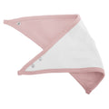 Blanc-Rose - Front - Babybugz - Bavoir bandana réversible - Bébé unisexe (Lot de 2)